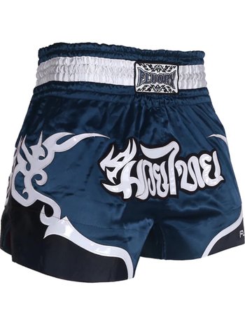 Fluory Fluory Muay Thai Short Kickboks Broek Tribal Donkerblauw