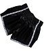 Fluory Muay Thai Shorts Kickboxen Höse Schwarz MTSF05