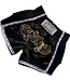 Fluory Muay Thai Short Kickboks Broek Zwart MTSF05