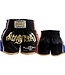 Fluory Muay Thai Short Kickboks Broek Zwart MTSF08