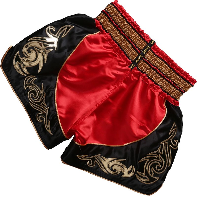 Fluory Fluory Muay Thai Short Kickboks Broek Rood MTSF12