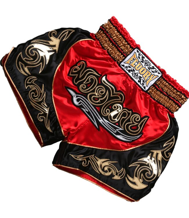 Fluory Fluory Muay Thai Short Kickboxing Short Red MTSF12
