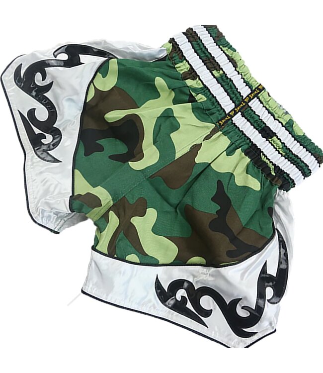 Fluory Muay Thai Short Kickboxing Short Camo Green MTSF21