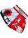 Fluory Fluory Muay Thai Short Kickboks Broek Samurai Rood Wit MTSF24