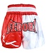 Fluory Fluory Muay Thai Shorts Kickboxen Höse Samurai Rot Weiß MTSF24