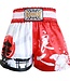 Fluory Fluory Muay Thai Short Kickboxing Short Samurai Red white MTSF24