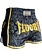 Fluory Fluory Muay Thai Short Kickboxing Short Black Yellow MTSF29