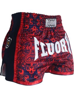 Fluory Fluory Kickbox Muay Thai Shorts Rot Blau MTSF29