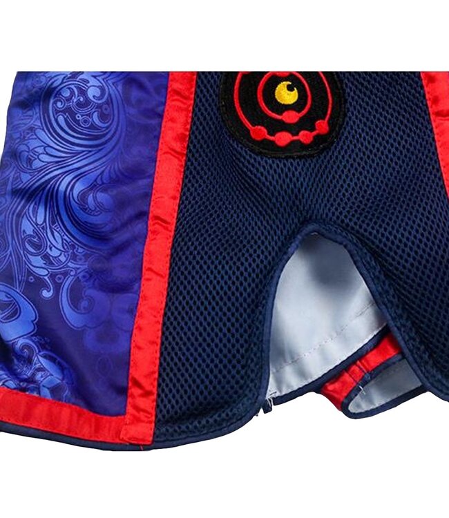 Fluory Kickboxing Muay Thai Short Short Blue Red MTSF29
