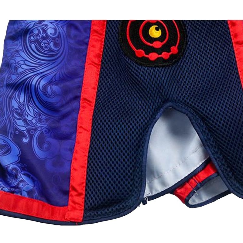 Fluory Fluory Kickbox Muay Thai Shorts Blau Rot MTSF29