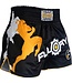 Fluory Kickboxen Muay Thai Shorts Schwarz Gelb MTSF33