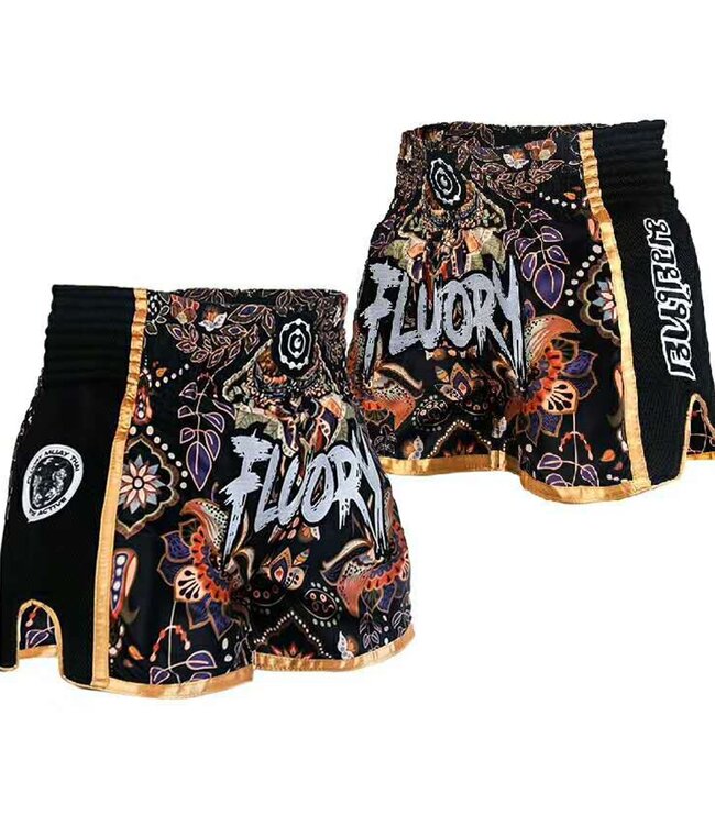 Fluory Kickboxing Muay Thai Short Short Flowers