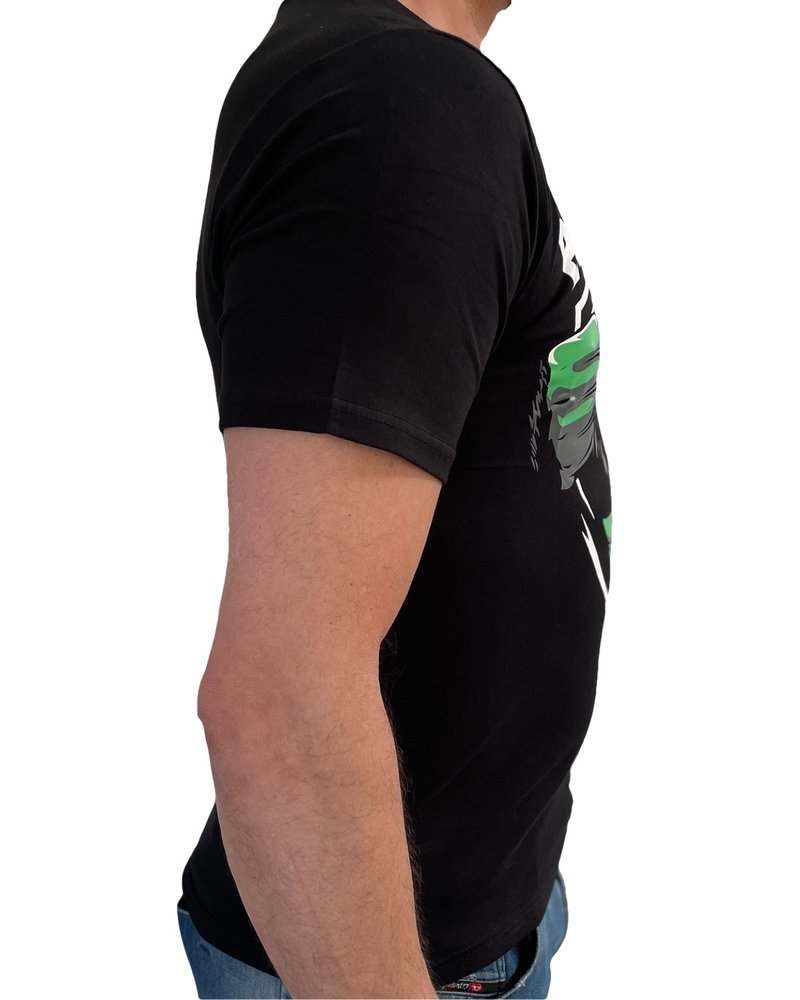 PunchR™  PunchR™ Beast Mode T-Shirt Schwarz Weiß Grün