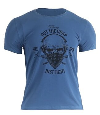 Fluory Fluory Cut the Crap Just Fight T-shirt Blue