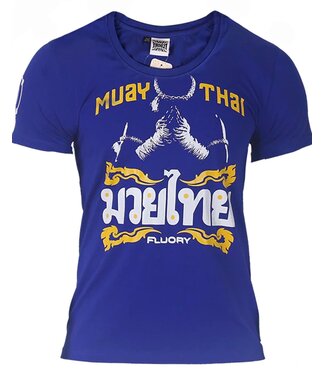 Fluory Fluory Mongkon Muay Thai Fighter T-Shirt Blauw