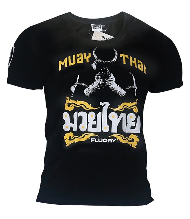 Fluory Fluory Mongkon Muay Thai Fighter T-Shirt Black