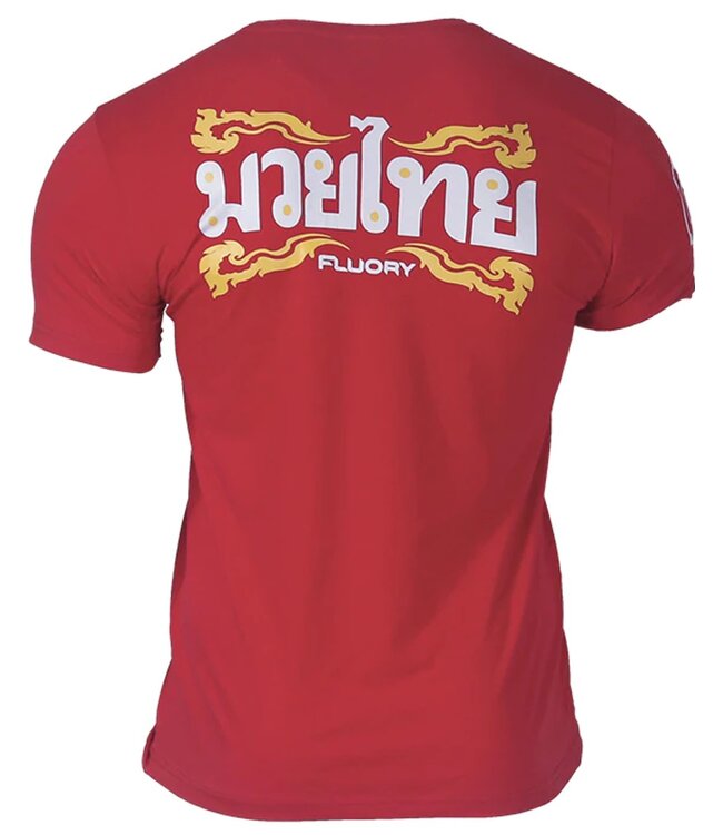 Fluory Fluory Fight Game Muay Thai Kickboxen T-Shirt Rot