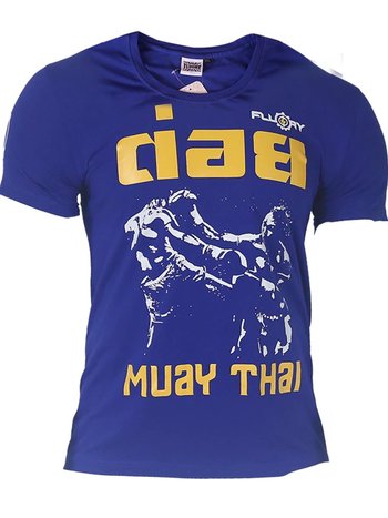 Fluory Fluory Fight Game Muay Thai Kickboxen T-Shirt Blau