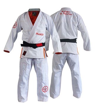 Fluory Fluory BJJ GI Kimono BJJF17 Pearl Wave Wit