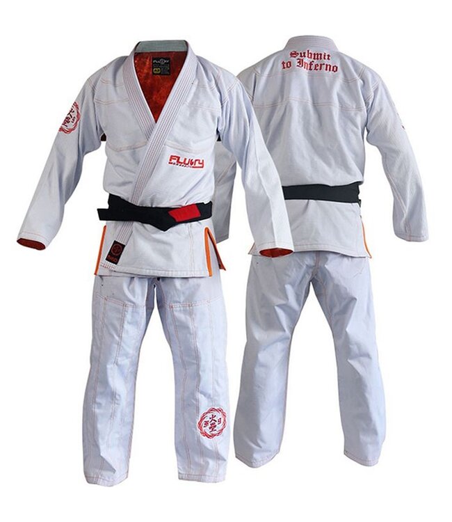 Fluory Fluory BJJ GI Kimono BJJF17 Pearl Wave White