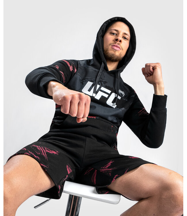 UFC Venum Authentic Fight Week 2.0 Hoodie Schwarz Rot