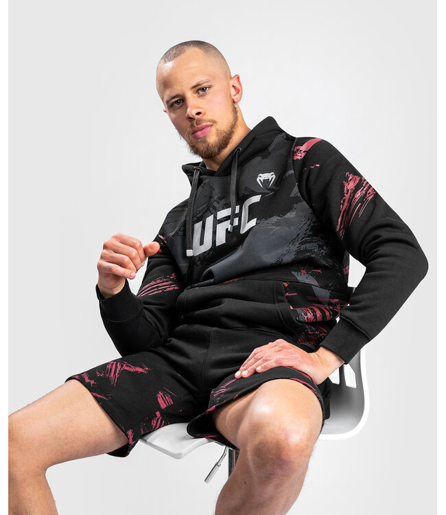 UFC UFC Venum Authentic Fight Week 2.0 Hoodie Zwart Rood