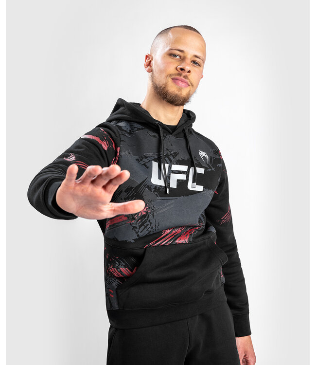 UFC UFC Venum Authentic Fight Week 2.0 Hoodie Black Red
