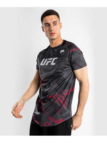 UFC UFC Venum Authentic Fight Week 2.0 Performance T-Shirt Schwarz Rot