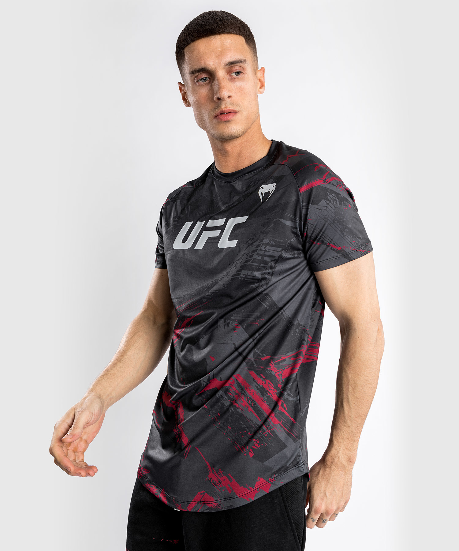 UFC Venum Authentic Fight Week 2.0 Performance T-shirt Black Red