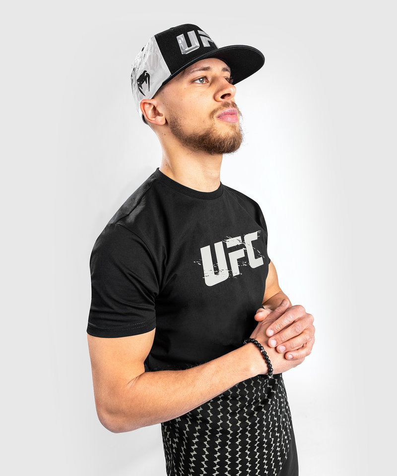 UFC Venum Authentic Fight Week 2.0 T-Shirt Black White - FIGHTWEAR