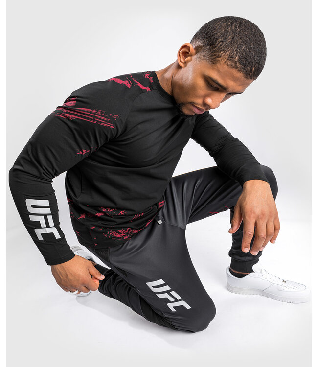 UFC UFC Venum Authentic Fight Week 2.0 L/A Shirt Schwarz Rot