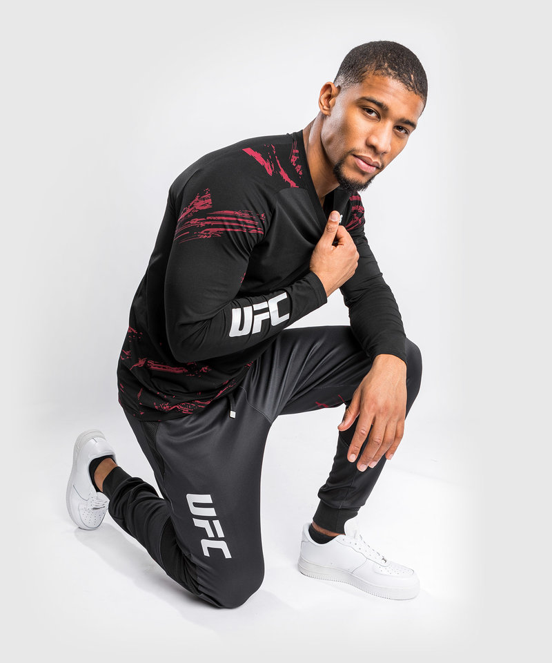 UFC UFC Venum Authentic Fight Week 2.0 L/S Shirt Zwart Rood