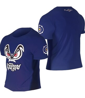 Fluory Fluory Bad Eyes Muay Thai Kickboks T-Shirt Blauw