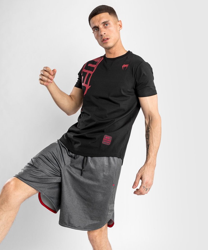 UFC UFC Venum Authentic Fight Week 2.0 T-Shirt Zwart Rood