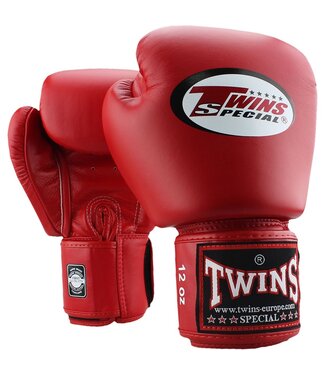 Twins Special Twins (Kick) Boxhandschuhe BGVL 3 Rot Leder