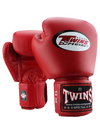 Twins Special Twins (Kick) Boxhandschuhe BGVL 3 Rot Leder