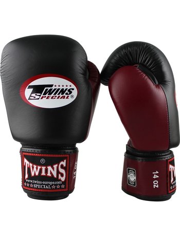 Twins Special Twins Muay Thai Kickboxing Gloves BGVL 3 Black Wine Red