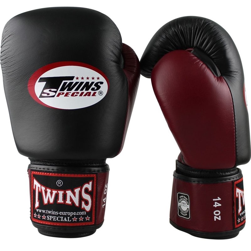 Twins Special Twins (Kick)Bokshandschoenen BGVL 3 Zwart Wijnrood