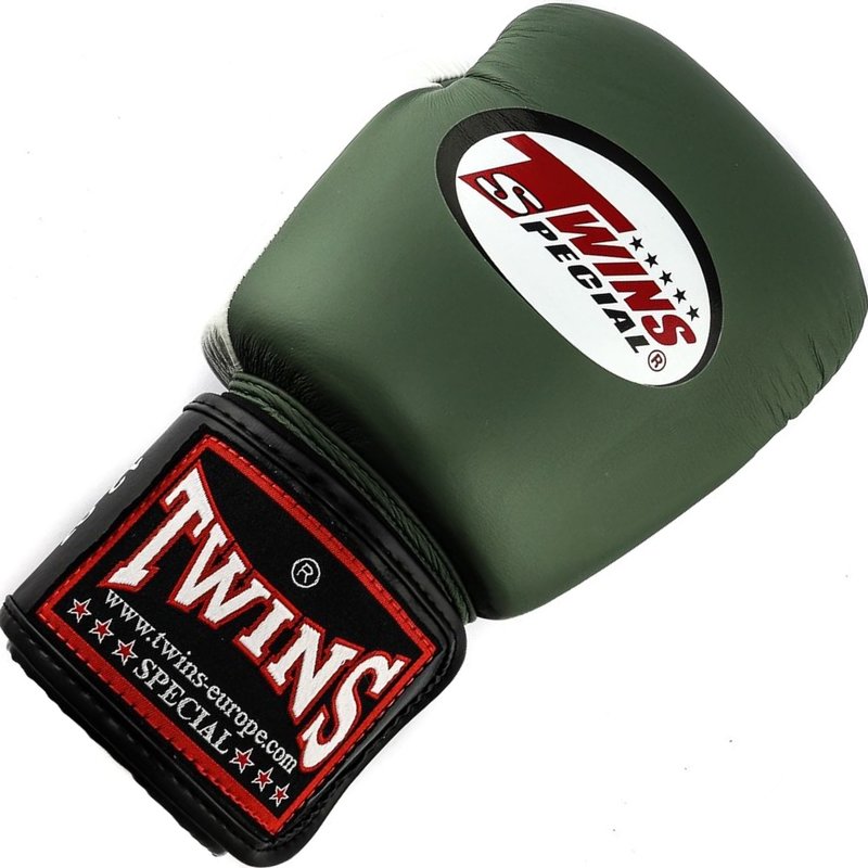 Twins Special Twins Boxing Gloves BGVL 3 Olive Green Black White