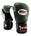 Twins Special BGVL3 Leder Boxhandschuhe Olivgrün Schwarz Weiß – Muay Thai & Kickboxen