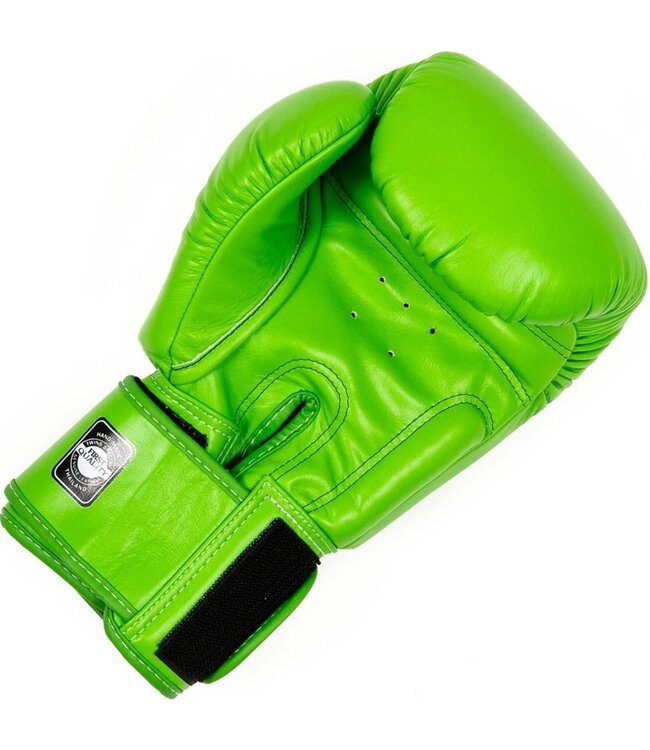 Twins Special BGVL3 Leren Bokshandschoenen Lime Groen – Muay Thai & Kickboksen