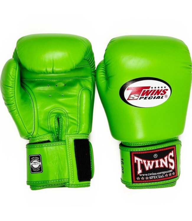 Twins Special BGVL3 Leren Bokshandschoenen Lime Groen – Muay Thai & Kickboksen