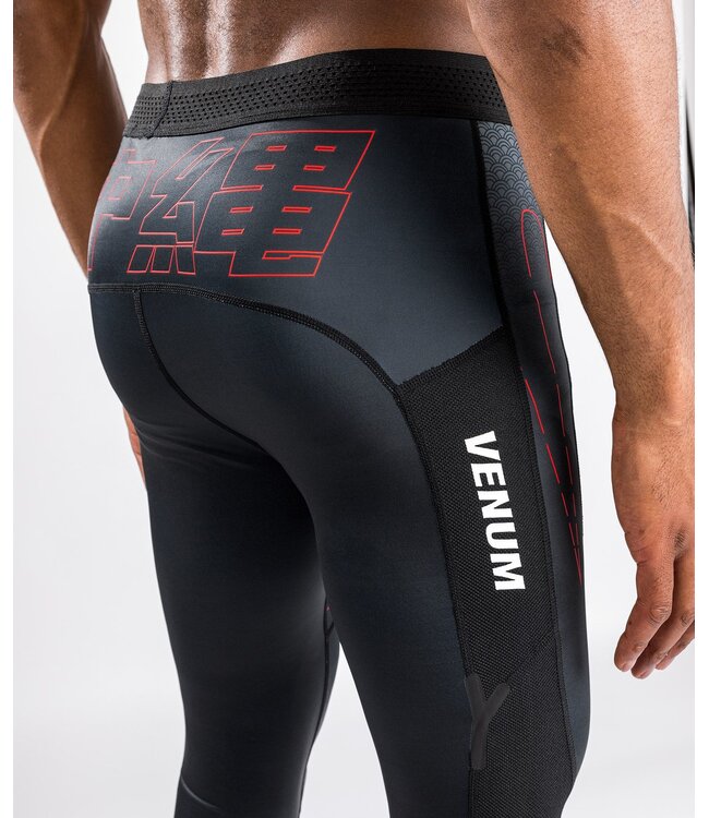 Venum OKINAWA 3.0 Sports Leggings Compression Tights Black Red