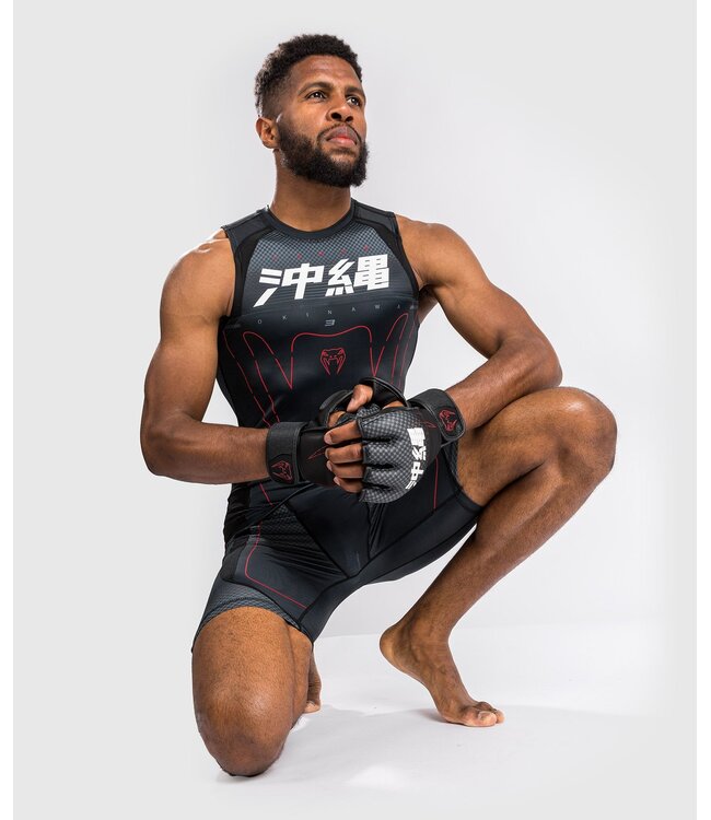 Venum OKINAWA 3.0 Rashguard Ärmellos Schwarz Rot