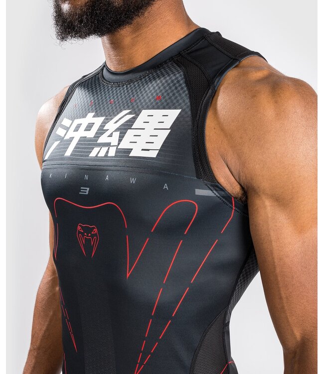 Venum OKINAWA 3.0 Rash Guards Mouwloos Zwart Rood