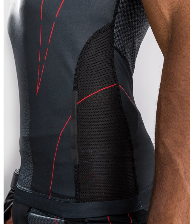 Venum OKINAWA 3.0 Rashguard Ärmellos Schwarz Rot