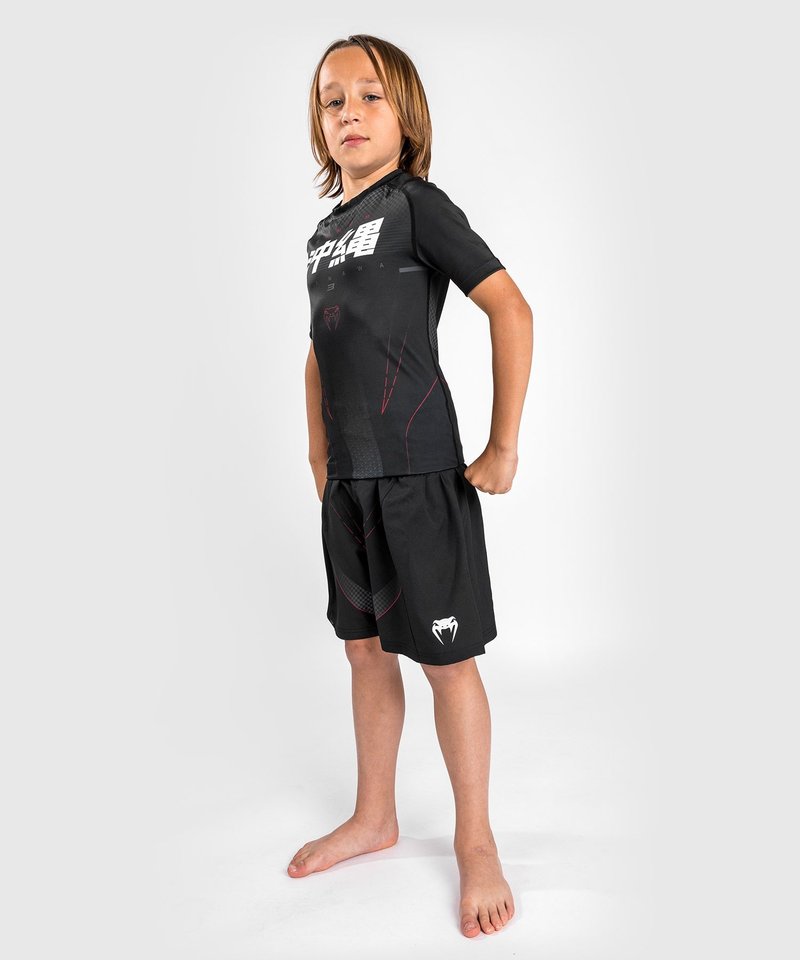 Venum Venum OKINAWA 3.0 Rash Guard Kids Zwart Rood