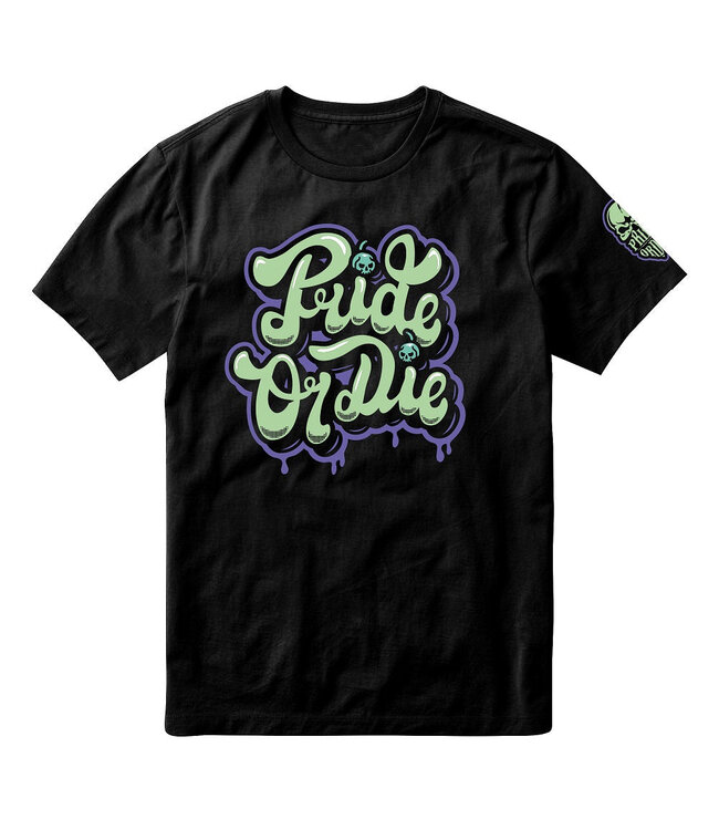 Pride or Die PRiDEorDiE T Shirt Ice Cream Zwart