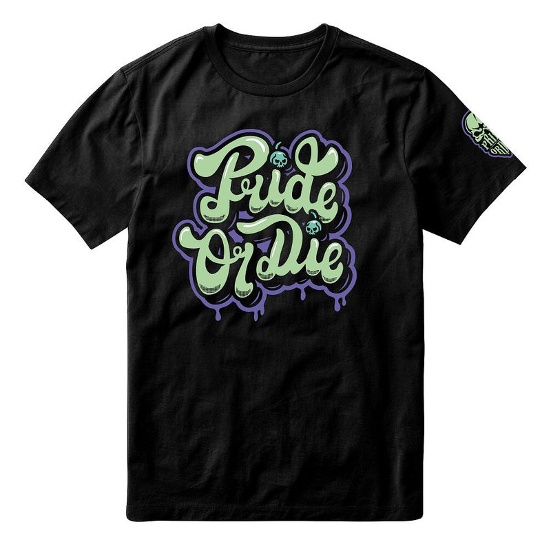 Pride or Die PRiDE or DiE T-Shirt Ice Cream Black