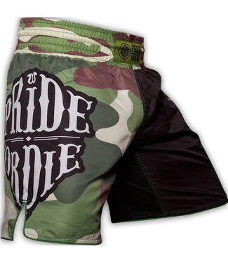 PRiDEorDiE Pride or Die Reckless Fightshorts Jungle Camo Vechtsportbroek